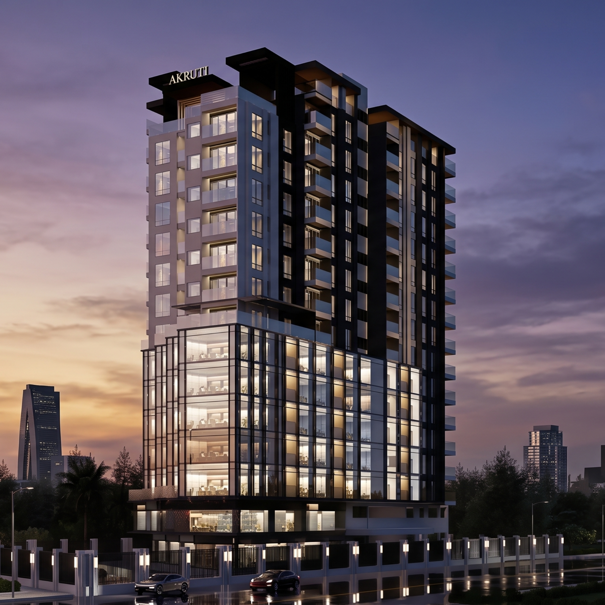 Akruti Skyrise commercial office space